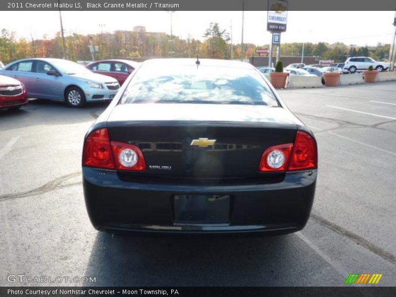 Black Granite Metallic / Titanium 2011 Chevrolet Malibu LS
