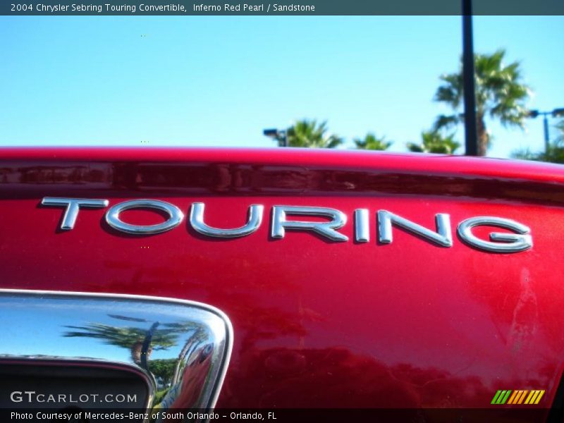 Inferno Red Pearl / Sandstone 2004 Chrysler Sebring Touring Convertible