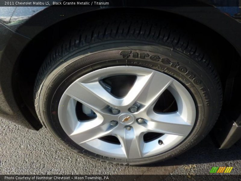 Black Granite Metallic / Titanium 2011 Chevrolet Malibu LS