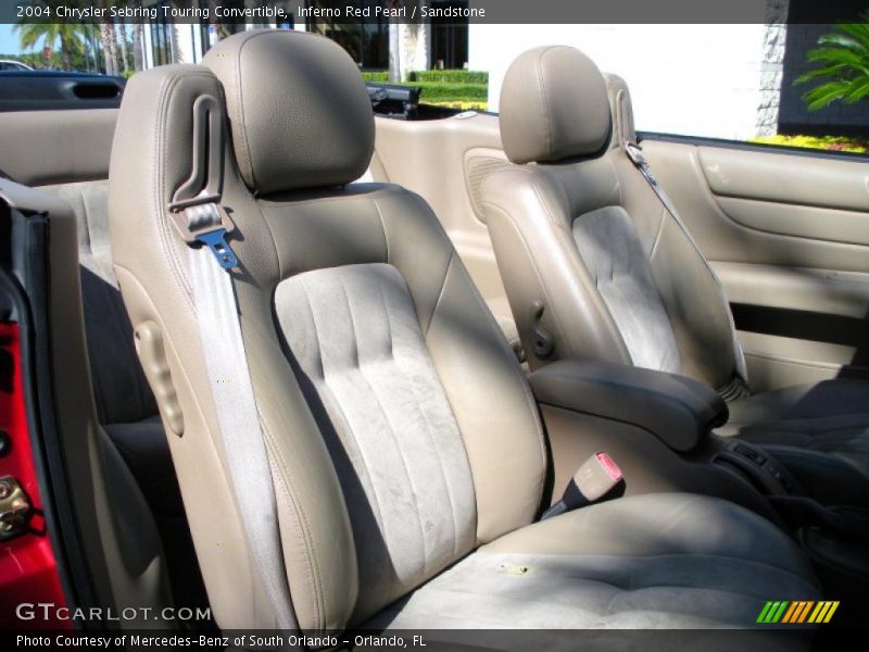 Inferno Red Pearl / Sandstone 2004 Chrysler Sebring Touring Convertible