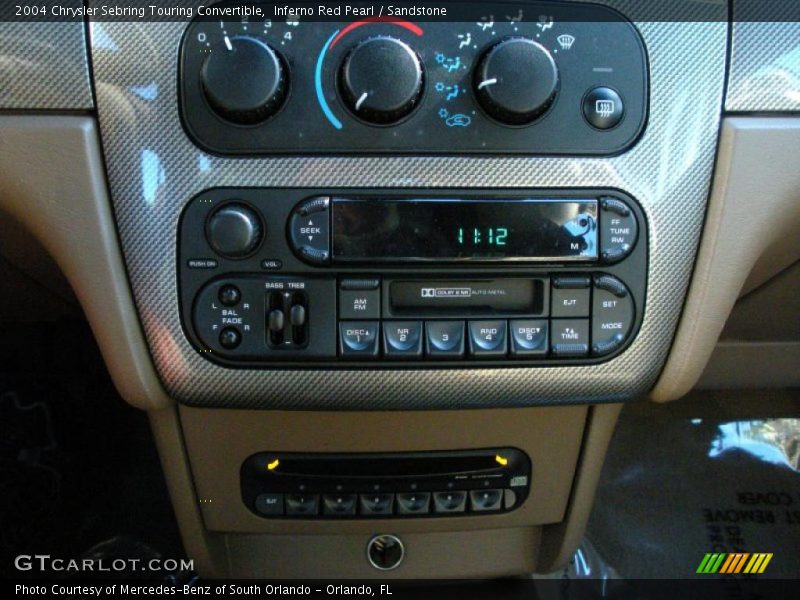 Inferno Red Pearl / Sandstone 2004 Chrysler Sebring Touring Convertible