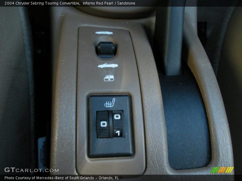 Inferno Red Pearl / Sandstone 2004 Chrysler Sebring Touring Convertible