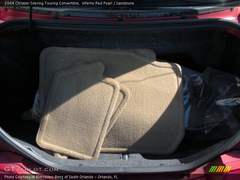 Inferno Red Pearl / Sandstone 2004 Chrysler Sebring Touring Convertible