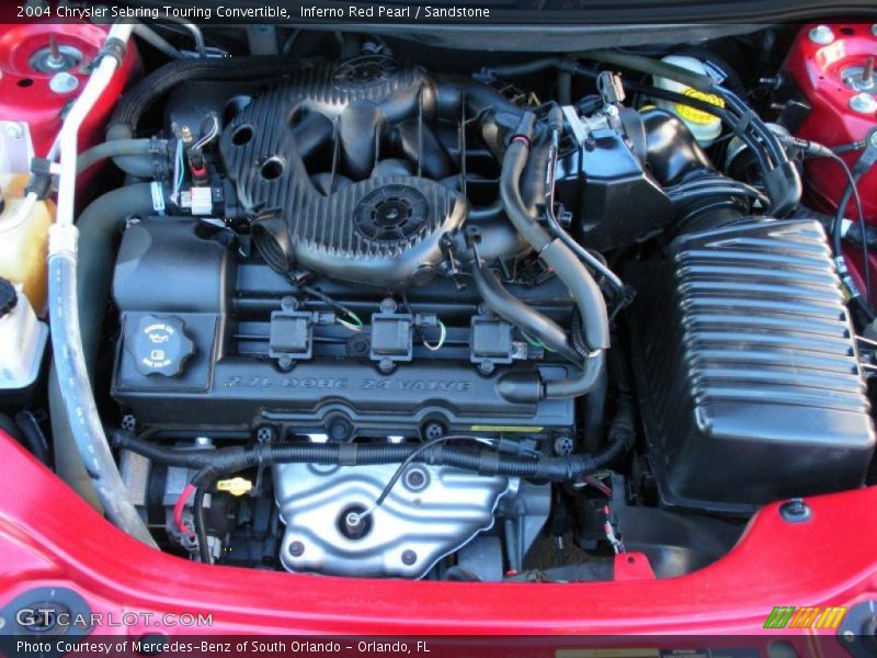 Inferno Red Pearl / Sandstone 2004 Chrysler Sebring Touring Convertible
