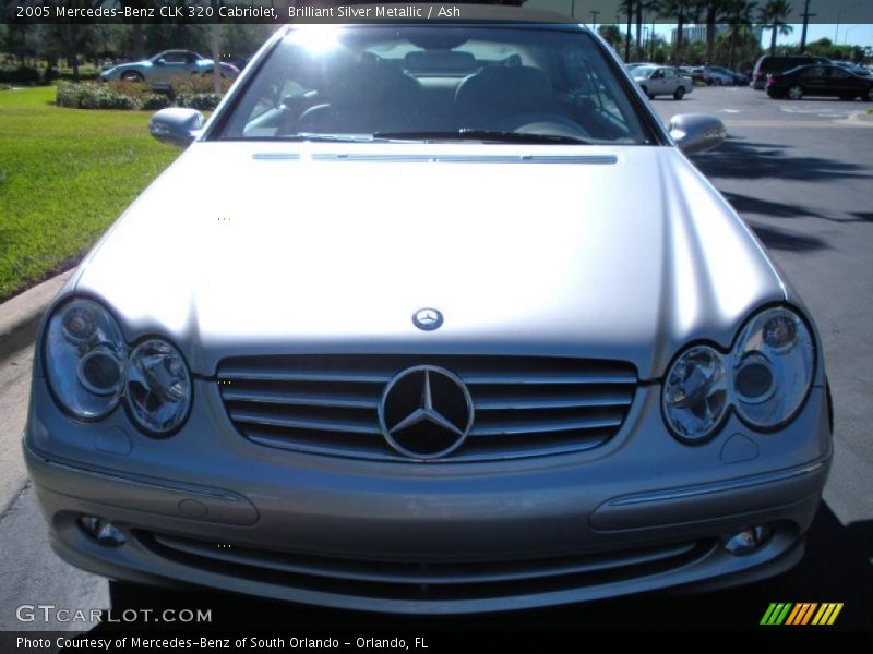 Brilliant Silver Metallic / Ash 2005 Mercedes-Benz CLK 320 Cabriolet