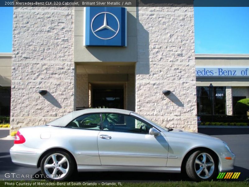 Brilliant Silver Metallic / Ash 2005 Mercedes-Benz CLK 320 Cabriolet