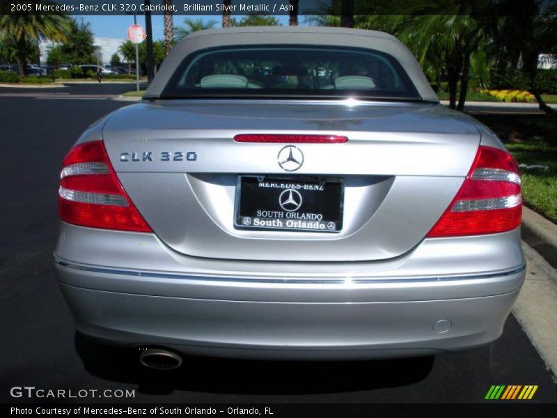 Brilliant Silver Metallic / Ash 2005 Mercedes-Benz CLK 320 Cabriolet