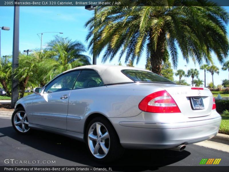 Brilliant Silver Metallic / Ash 2005 Mercedes-Benz CLK 320 Cabriolet