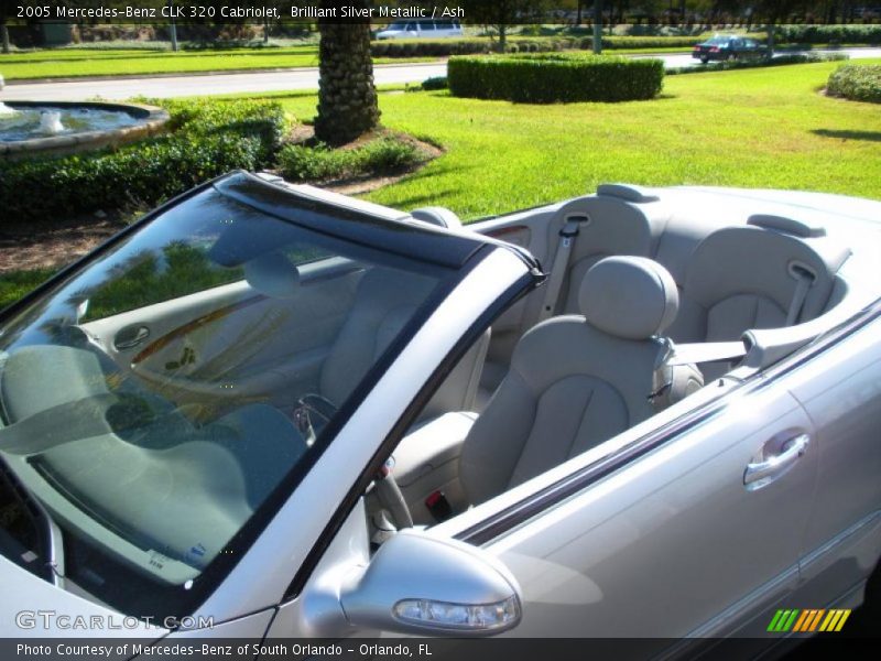 Brilliant Silver Metallic / Ash 2005 Mercedes-Benz CLK 320 Cabriolet