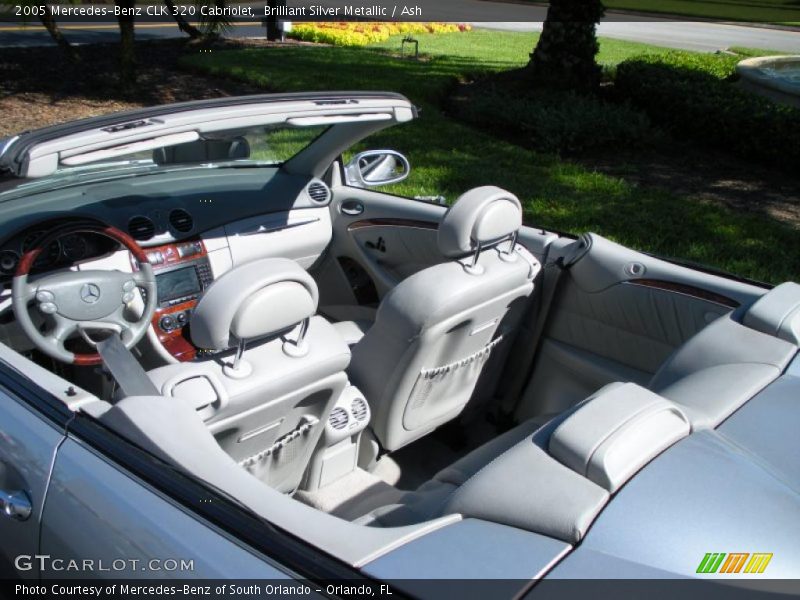 Brilliant Silver Metallic / Ash 2005 Mercedes-Benz CLK 320 Cabriolet