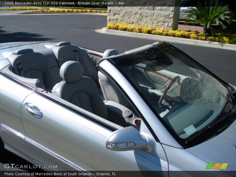 Brilliant Silver Metallic / Ash 2005 Mercedes-Benz CLK 320 Cabriolet
