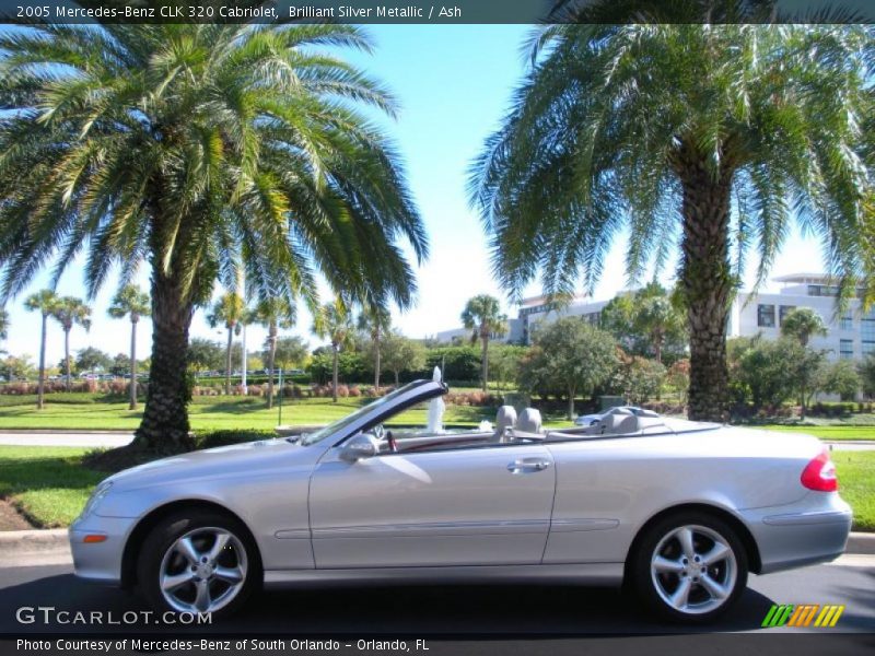 Brilliant Silver Metallic / Ash 2005 Mercedes-Benz CLK 320 Cabriolet