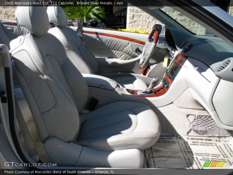 Brilliant Silver Metallic / Ash 2005 Mercedes-Benz CLK 320 Cabriolet