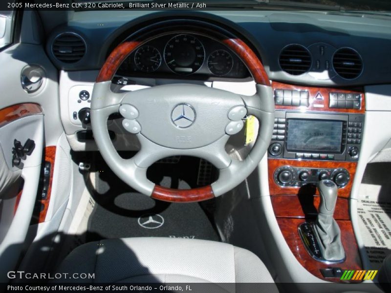 Brilliant Silver Metallic / Ash 2005 Mercedes-Benz CLK 320 Cabriolet