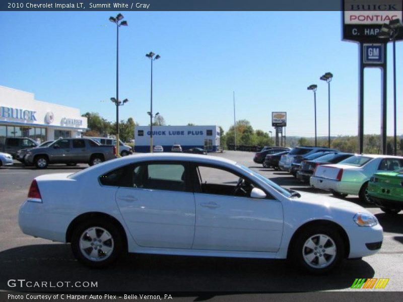 Summit White / Gray 2010 Chevrolet Impala LT