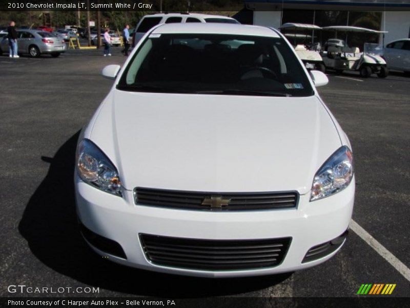 Summit White / Gray 2010 Chevrolet Impala LT