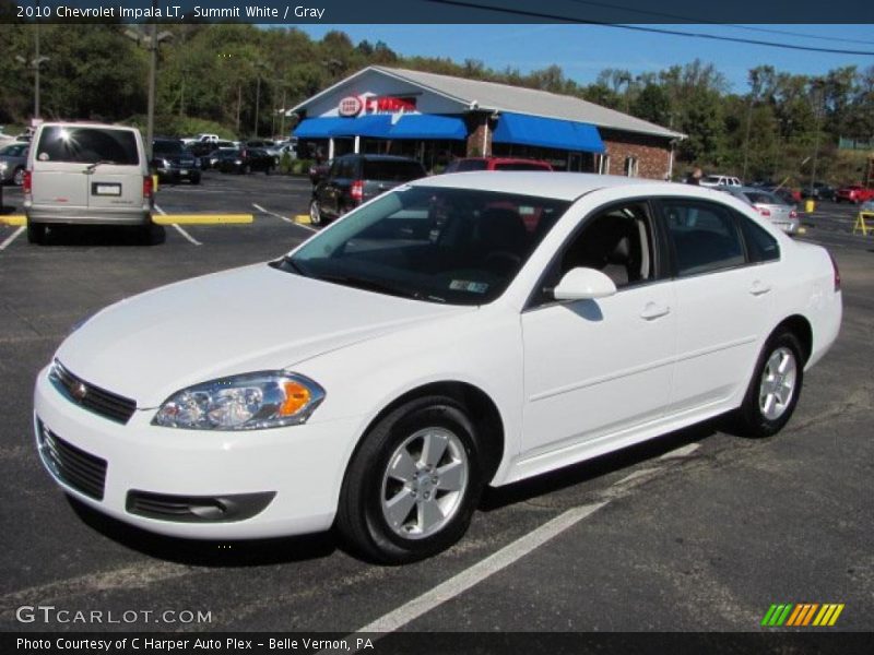 Summit White / Gray 2010 Chevrolet Impala LT