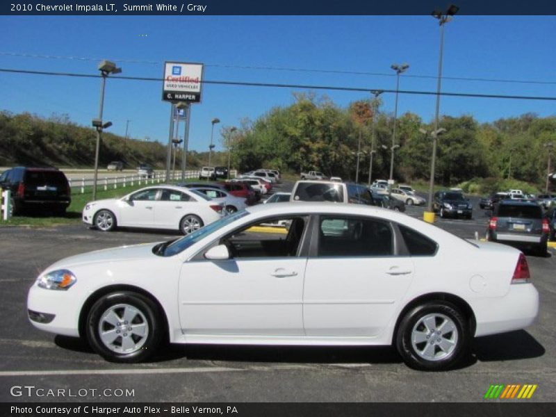 Summit White / Gray 2010 Chevrolet Impala LT