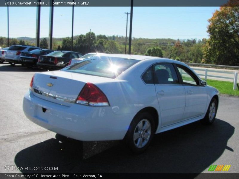 Summit White / Gray 2010 Chevrolet Impala LT