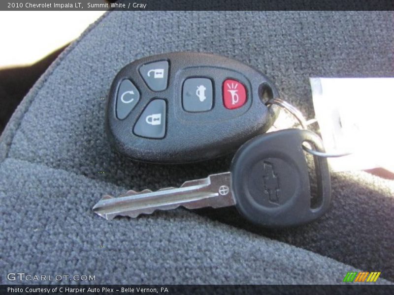 Summit White / Gray 2010 Chevrolet Impala LT