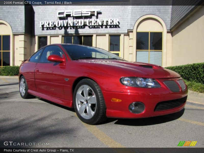 Torrid Red / Black 2006 Pontiac GTO Coupe