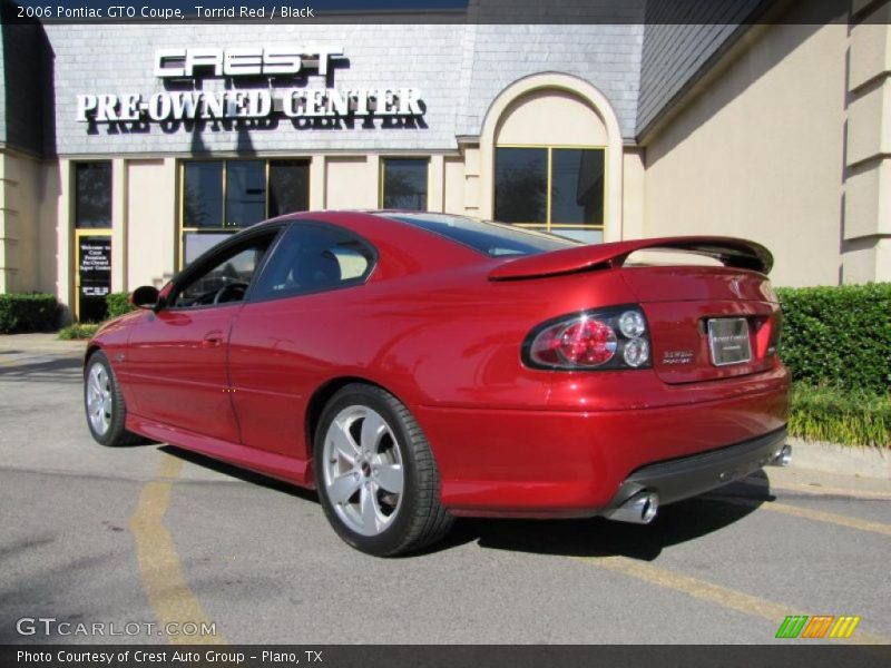 Torrid Red / Black 2006 Pontiac GTO Coupe