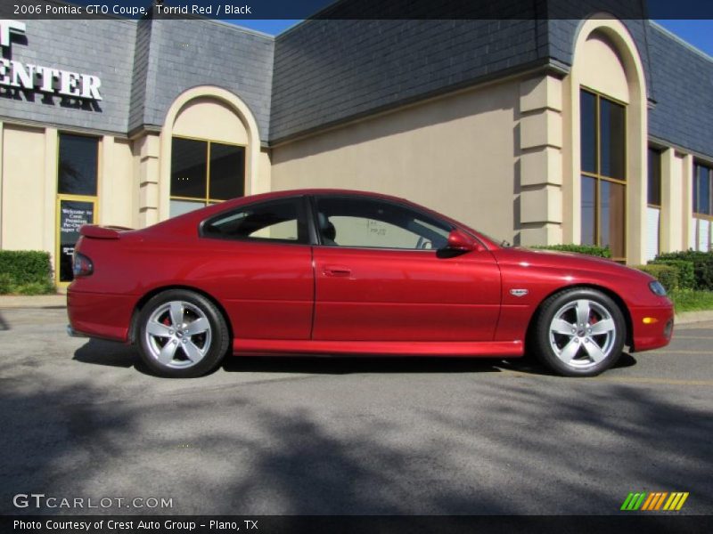 Torrid Red / Black 2006 Pontiac GTO Coupe