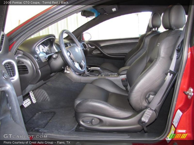  2006 GTO Coupe Black Interior