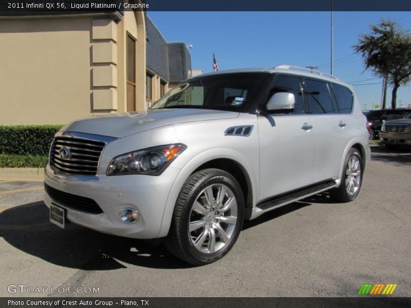 Front 3/4 View of 2011 QX 56