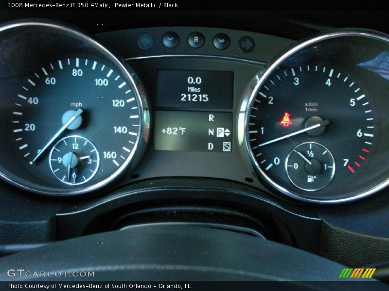 Pewter Metallic / Black 2008 Mercedes-Benz R 350 4Matic