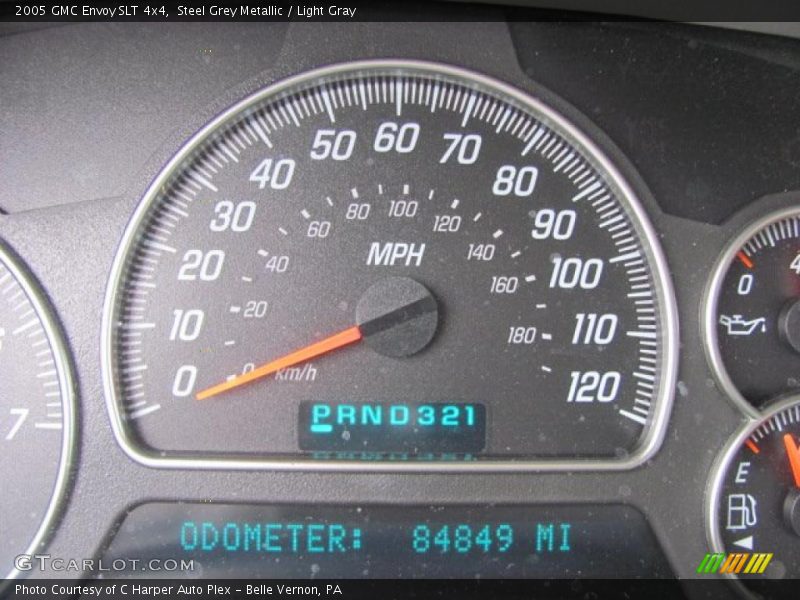 Steel Grey Metallic / Light Gray 2005 GMC Envoy SLT 4x4
