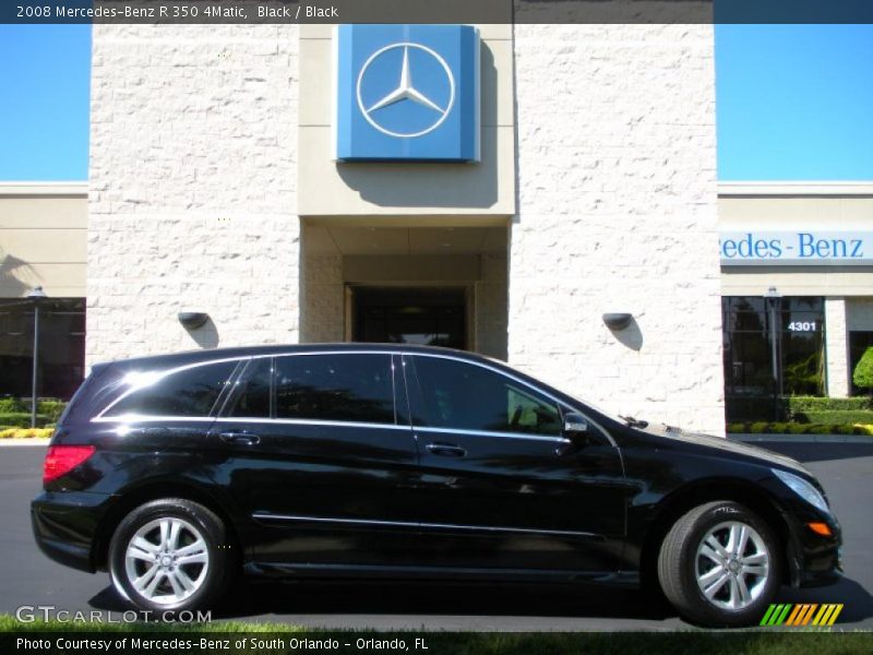 Black / Black 2008 Mercedes-Benz R 350 4Matic