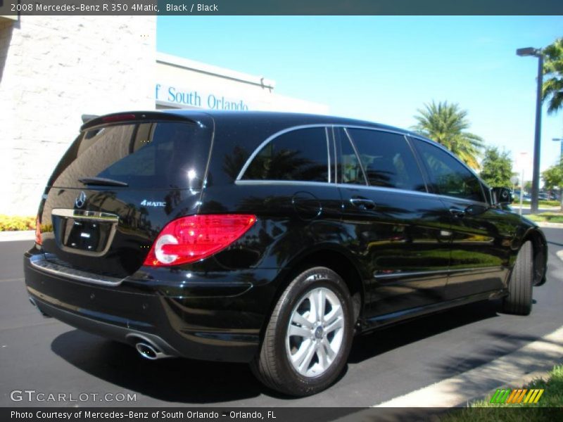 Black / Black 2008 Mercedes-Benz R 350 4Matic