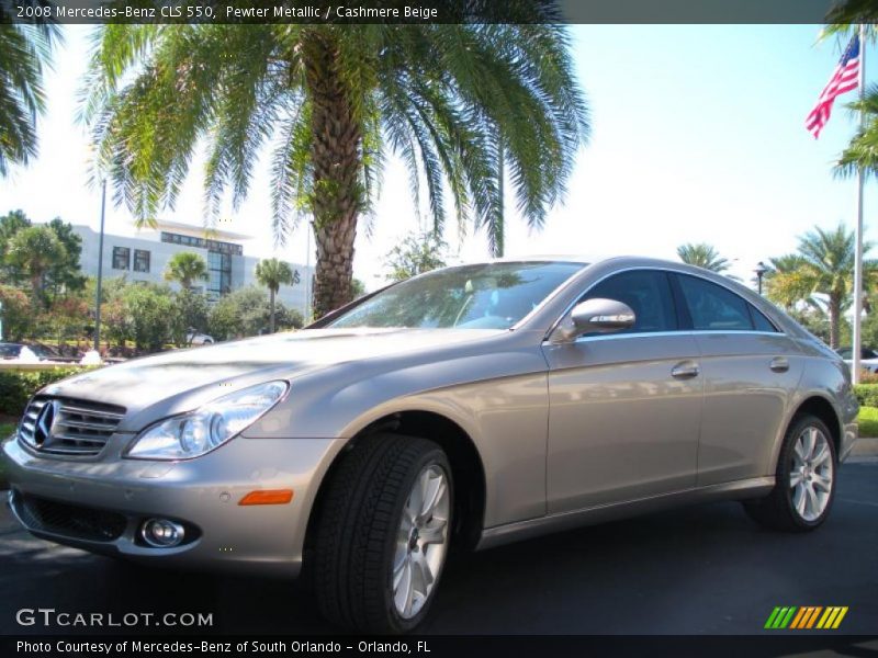 Pewter Metallic / Cashmere Beige 2008 Mercedes-Benz CLS 550