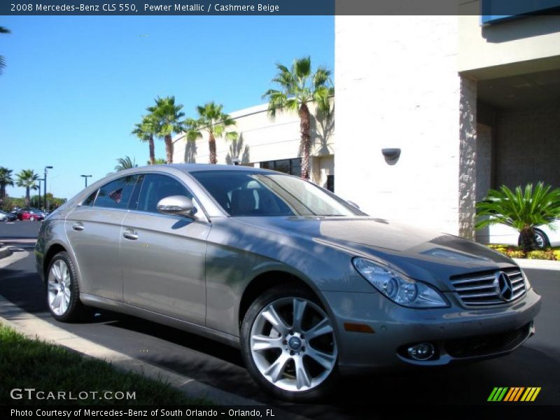 Pewter Metallic / Cashmere Beige 2008 Mercedes-Benz CLS 550