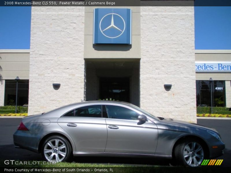 Pewter Metallic / Cashmere Beige 2008 Mercedes-Benz CLS 550