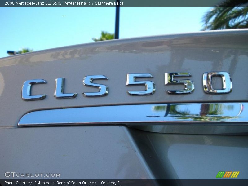 Pewter Metallic / Cashmere Beige 2008 Mercedes-Benz CLS 550
