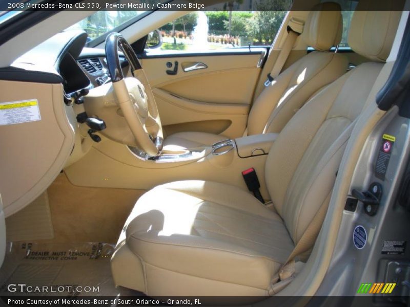 Pewter Metallic / Cashmere Beige 2008 Mercedes-Benz CLS 550