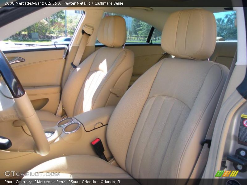 Pewter Metallic / Cashmere Beige 2008 Mercedes-Benz CLS 550