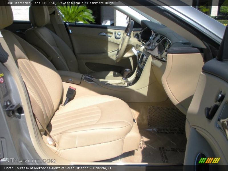 Pewter Metallic / Cashmere Beige 2008 Mercedes-Benz CLS 550