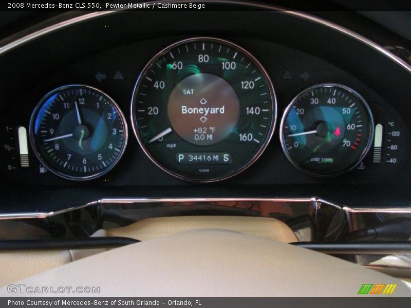 Pewter Metallic / Cashmere Beige 2008 Mercedes-Benz CLS 550