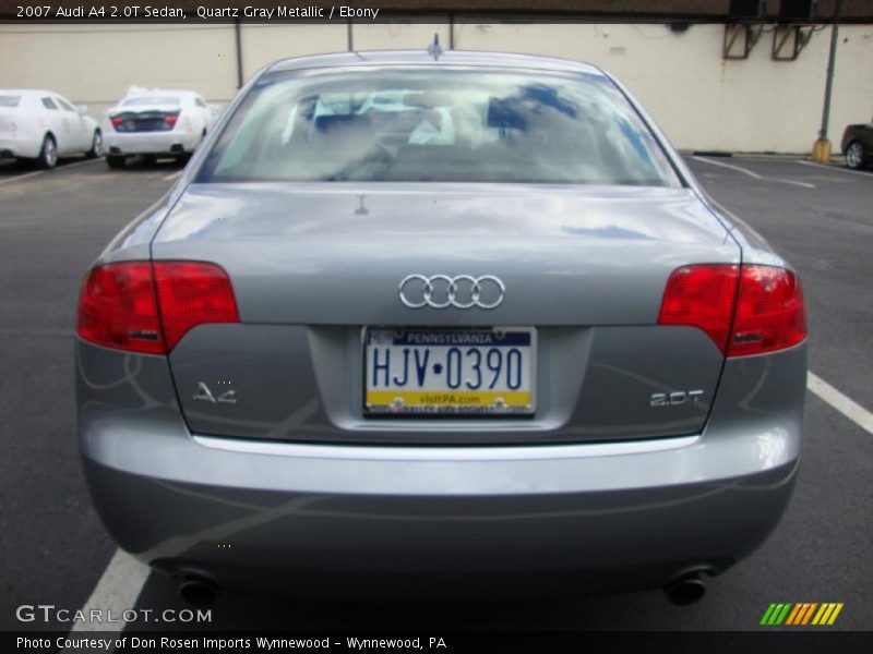 Quartz Gray Metallic / Ebony 2007 Audi A4 2.0T Sedan