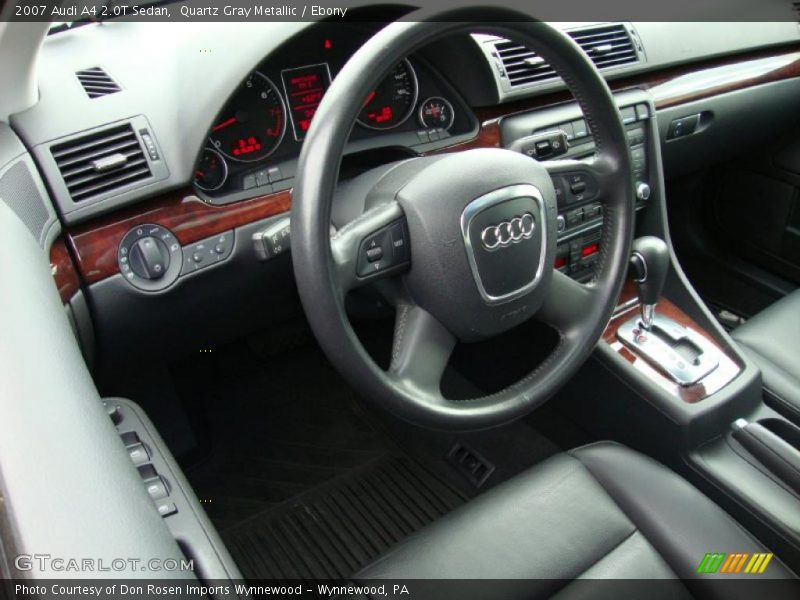 Quartz Gray Metallic / Ebony 2007 Audi A4 2.0T Sedan