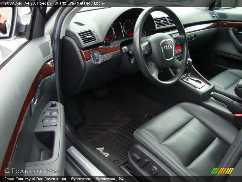 Quartz Gray Metallic / Ebony 2007 Audi A4 2.0T Sedan