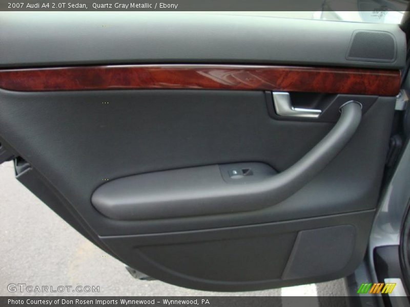 Quartz Gray Metallic / Ebony 2007 Audi A4 2.0T Sedan