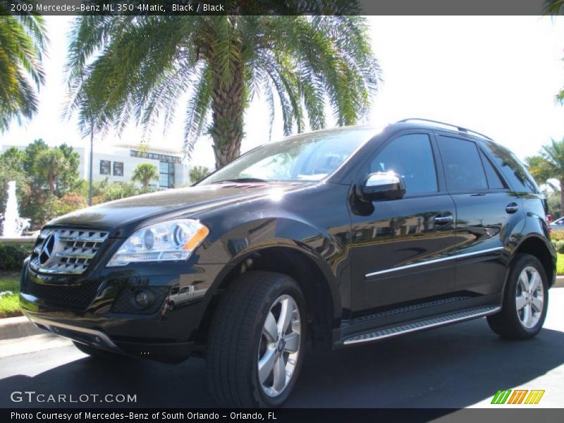 Black / Black 2009 Mercedes-Benz ML 350 4Matic