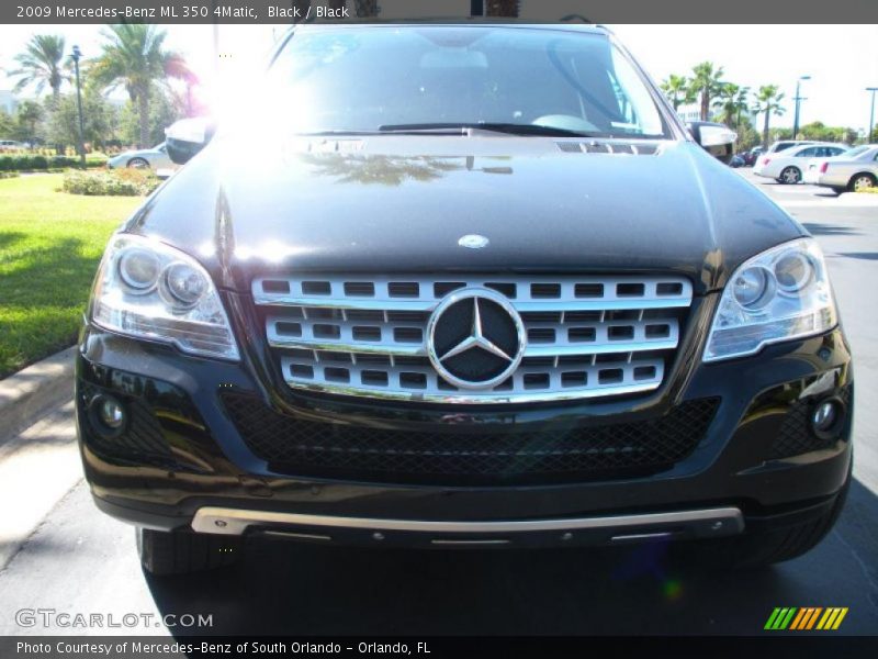 Black / Black 2009 Mercedes-Benz ML 350 4Matic