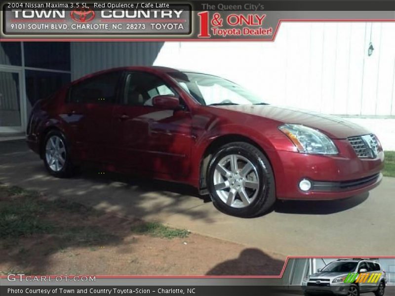 Red Opulence / Cafe Latte 2004 Nissan Maxima 3.5 SL