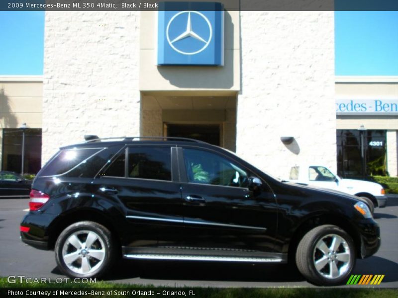 Black / Black 2009 Mercedes-Benz ML 350 4Matic