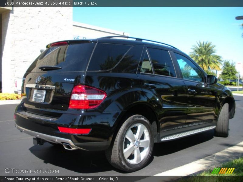 Black / Black 2009 Mercedes-Benz ML 350 4Matic